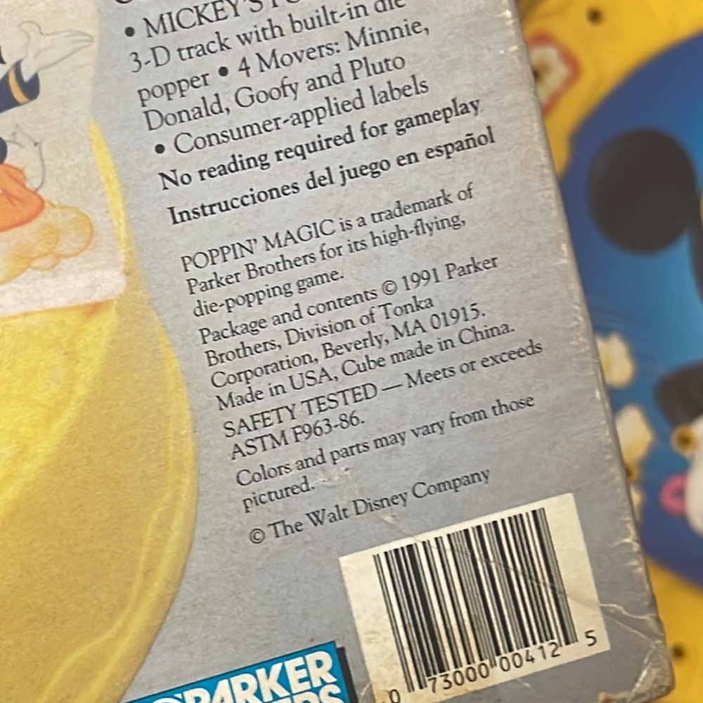 1991 Mickey’s Poppin’ magic vintage kids game - Picture 4 of 10
